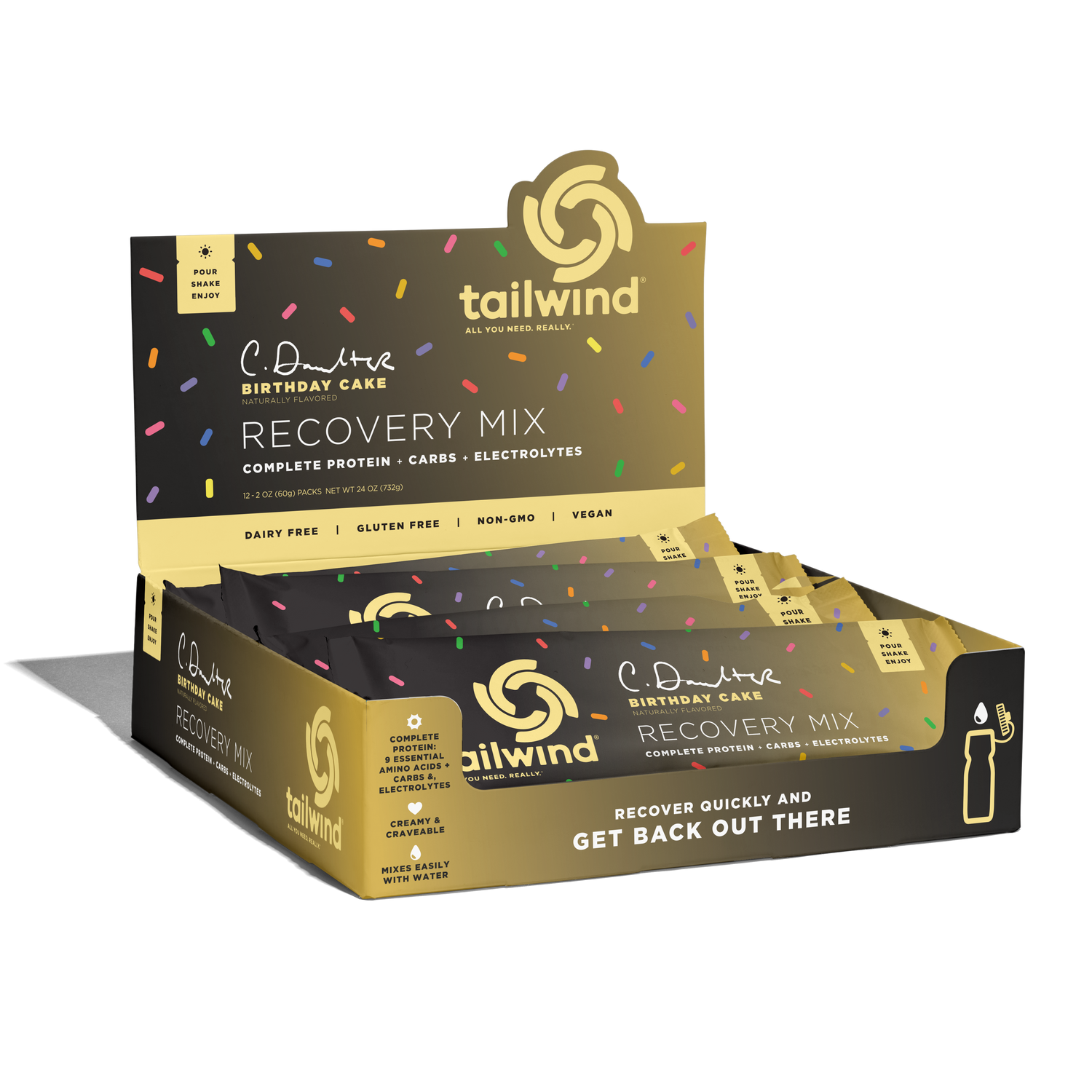 Quick Recovery Cake Recovery Mix: Courtney Dauwalter Birthday Cake Limited Edition ...